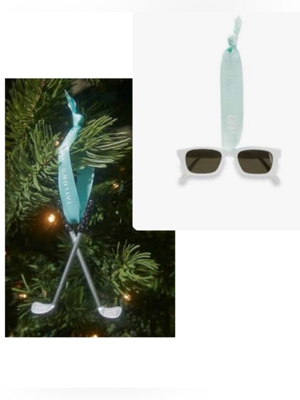 Official Taylor Swift 1989 Sunglasses & Golf Clubs Ornament Bundle Pristine NEW
